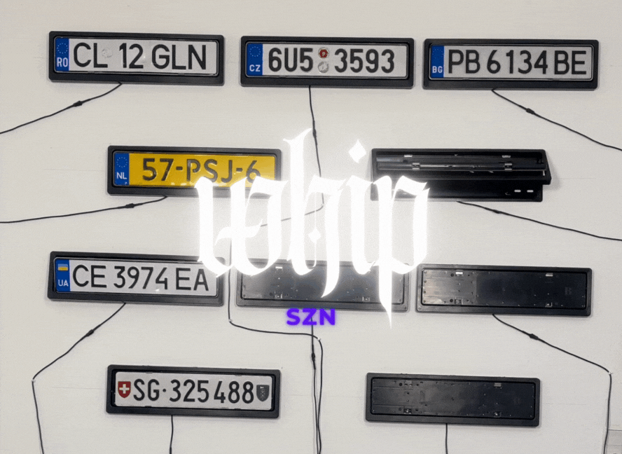 Flipping License Plate (EU Size)