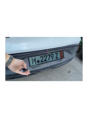 Black License Plate (EU Size)